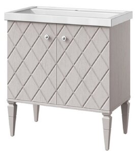 Изображение товара Тумба под раковину Caprigo Aspetto Roma 80 см, серый цвет, габариты с раковиной