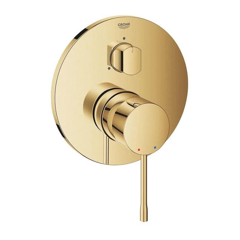 Изображение товара Смеситель для ванны и душа Grohe Essence, 24092GL1, внешняя часть, скрытого монтажа, холодный рассвет глянец