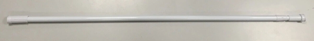 Изображение товара Раздвижная алюминиевая штанга для ванны MySpace RD120220WH, регулируемая 120-220 см