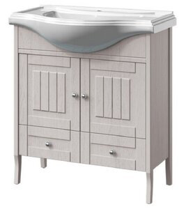 Изображение товара Тумба под раковину Caprigo Aspetto Genova 80 см с ящиком и дверками серый