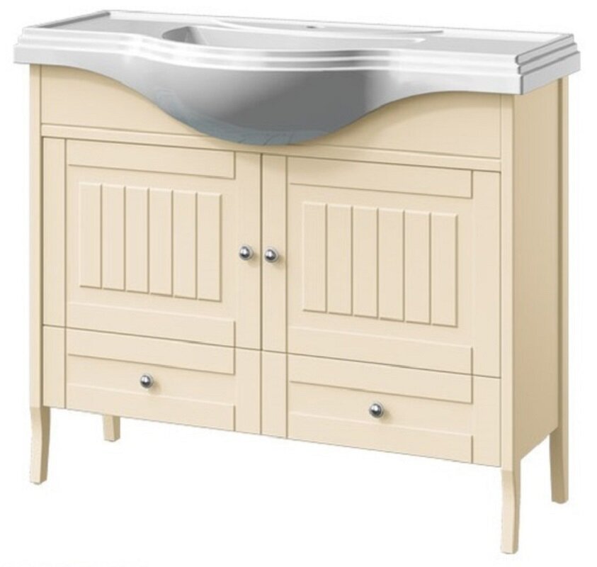 Изображение товара Тумба под раковину Caprigo Aspetto Genova 34415 105 см с ящиком бежевый