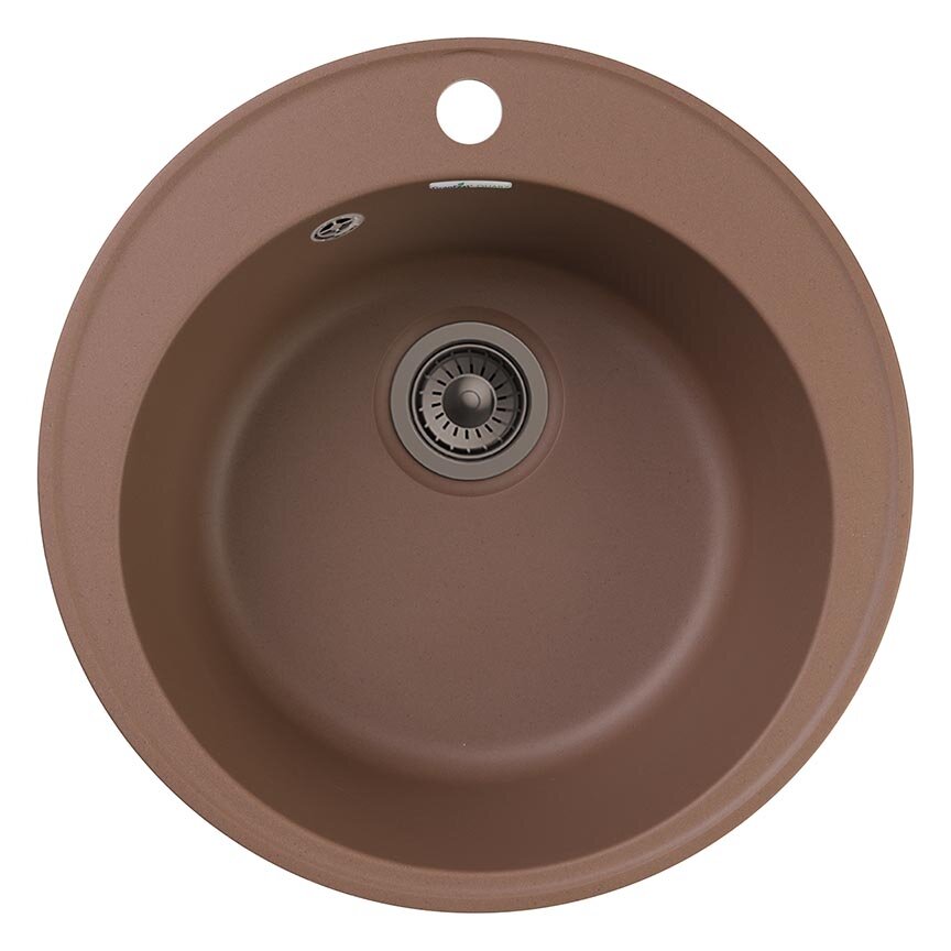Изображение товара Кухонная мойка GranFest Quarz Z 08, 47.9 x 47.9 см, терракот Изображение товара Кухонная мойка GranFest Quarz Z 08, 47.9 x 47.9 см, терракот