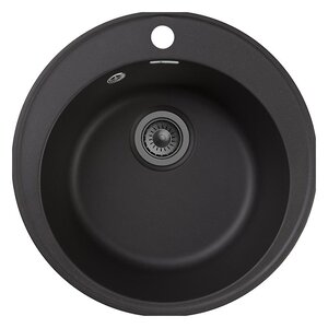 Изображение товара Кухонная мойка GranFest Quarz Z 08, 47.9 x 47.9 см, черный