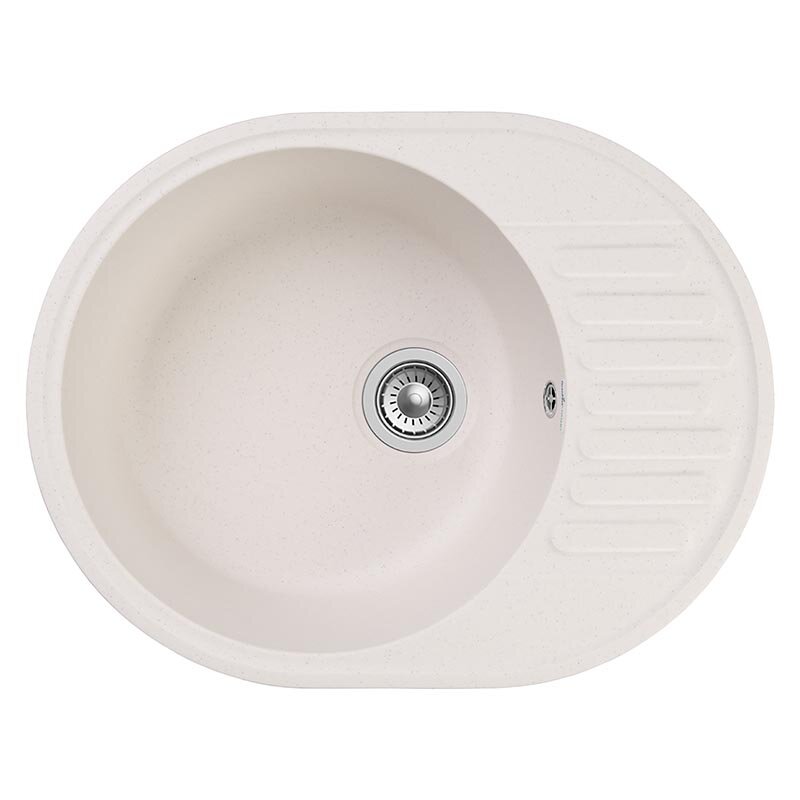 Изображение товара Кухонная мойка GranFest Quarz Z 58, 61.7 x 48 см, белый Изображение товара Кухонная мойка GranFest Quarz Z 58, 61.7 x 48 см, белый