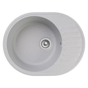 Изображение товара Кухонная мойка GranFest Quarz Z 58, 61.7 x 48 см, серый