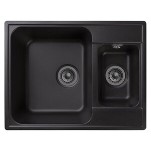 Изображение товара Кухонная мойка GranFest Quarz Z 09, 61.7 x 47.8 см, черный