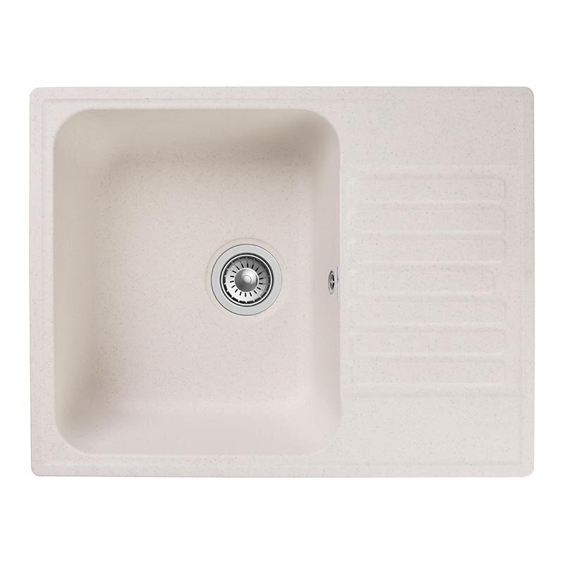 Изображение товара Кухонная мойка GranFest Quarz Z 13 61.8x47.7 см белая искусственный мрамор