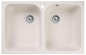 Изображение товара Кухонная мойка GranFest Quarz Z 15 73.7x47.8 см белая, искусственный мрамор