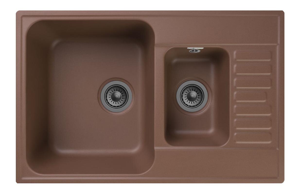 Изображение товара Кухонная мойка GranFest Quarz Z 21K, 73.7 x 48 см, терракот