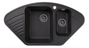 Изображение товара Кухонная мойка GranFest Quarz Z 14, 92.7 x 49.7 см, черный