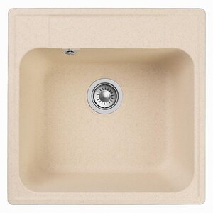 Изображение товара Кухонная мойка GranFest Quarz Z 48 47.8x47.8 см бежёвая искусственный камень