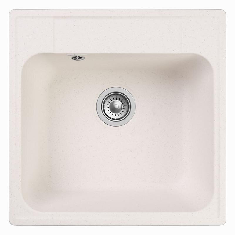 Изображение товара Кухонная мойка GranFest Quarz Z 48, 47.8 x 47.8 см, белый
