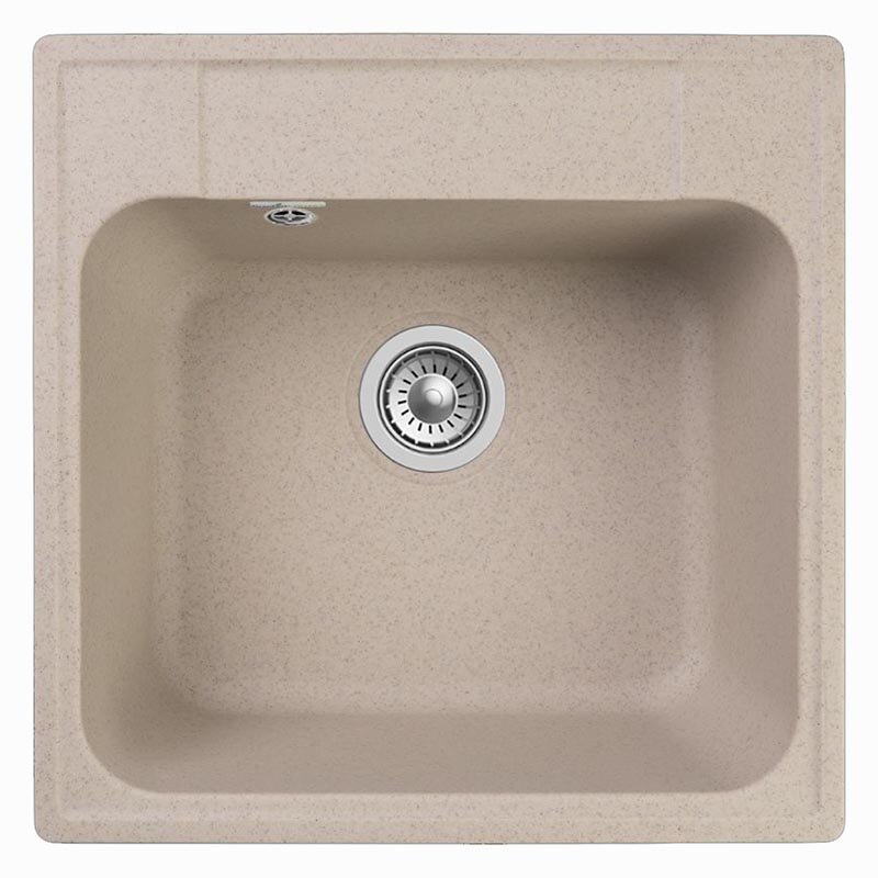 Изображение товара Кухонная мойка GranFest Quarz Z 48 47.8 x 47.8 см искусственный камень бежевый матовая