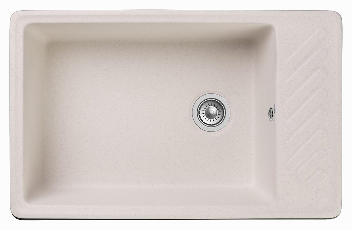 Изображение товара Кухонная мойка GranFest Quarz Z 51, встроенная, белая, 75.3x47.6 см