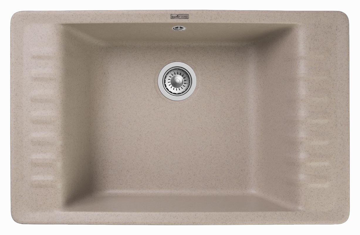 Изображение товара Кухонная мойка GranFest Quarz Z 71, 75.2 x 47.5 см, песочный Изображение товара Кухонная мойка GranFest Quarz Z 71, 75.2 x 47.5 см, песочный