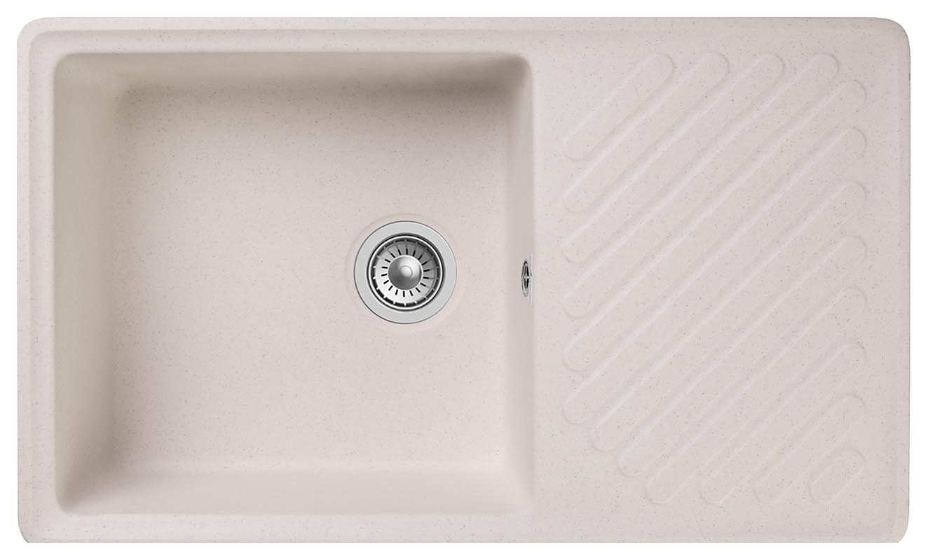 Изображение товара Кухонная мойка GranFest Quarz Z 53, 85.1 x 47.9 см, белый