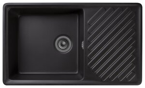Изображение товара Кухонная мойка GranFest Quarz Z 53, 85.1 x 47.9 см, черный