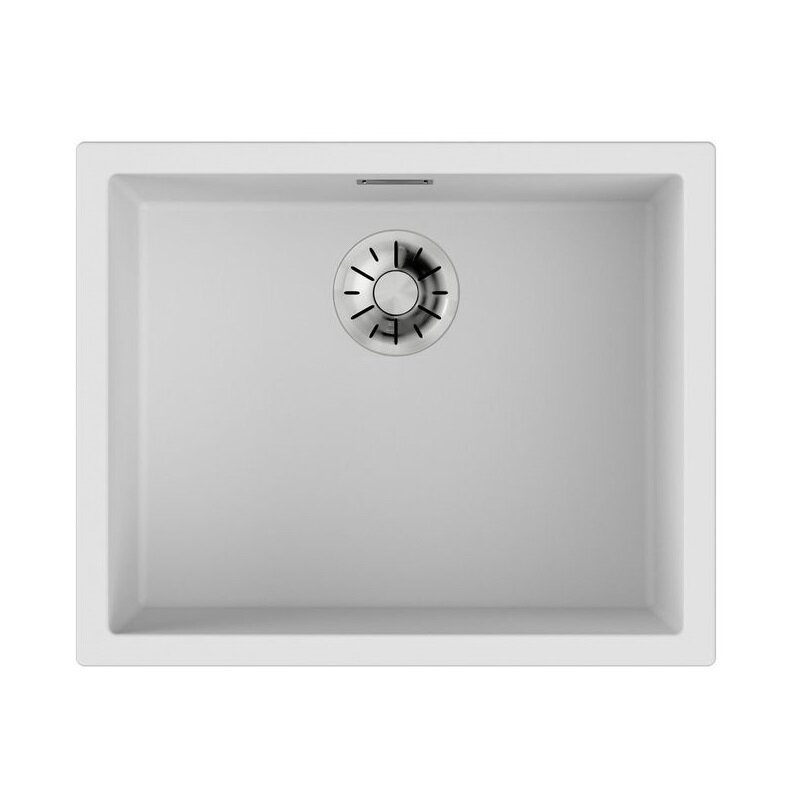Изображение товара Кухонная мойка Omoikiri Yamakawa 55-U/I-WH белая из ARTCERAMIC с глубокой чашей Изображение товара Кухонная мойка Omoikiri Yamakawa 55-U/I-WH белая из ARTCERAMIC с глубокой чашей