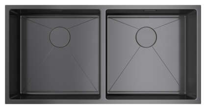 Изображение товара Мойка кухонная Omoikiri Taki 86-2-GM из нержавеющей стали воронёная gunmetal, 865x440 мм