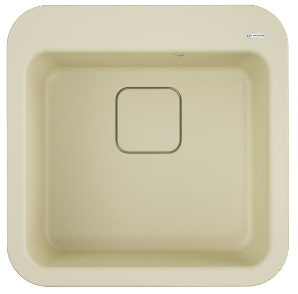 Изображение товара Мойка Tasogare 51-BE Omoikiri - ваниль, 510x510, 1 чаша, 190 мм глубины