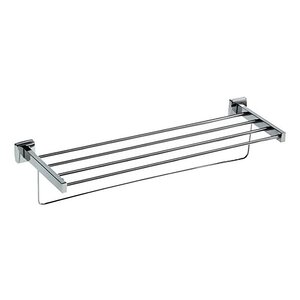 Изображение товара Полка для полотенец с вешалом Nofer Classic 09036.S 60 см, нержавеющая сталь матовая