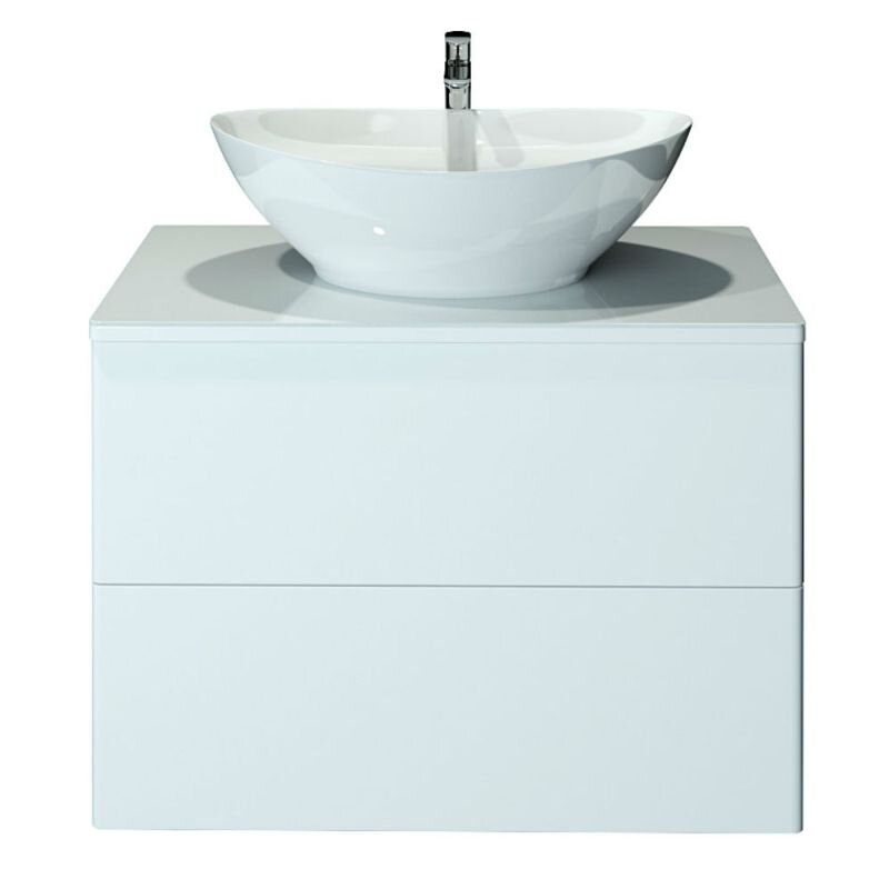 Изображение товара Тумба c раковиной Orange Otto, подвесная, столешница стекло, белый, Ot-75TuGLASS+G56