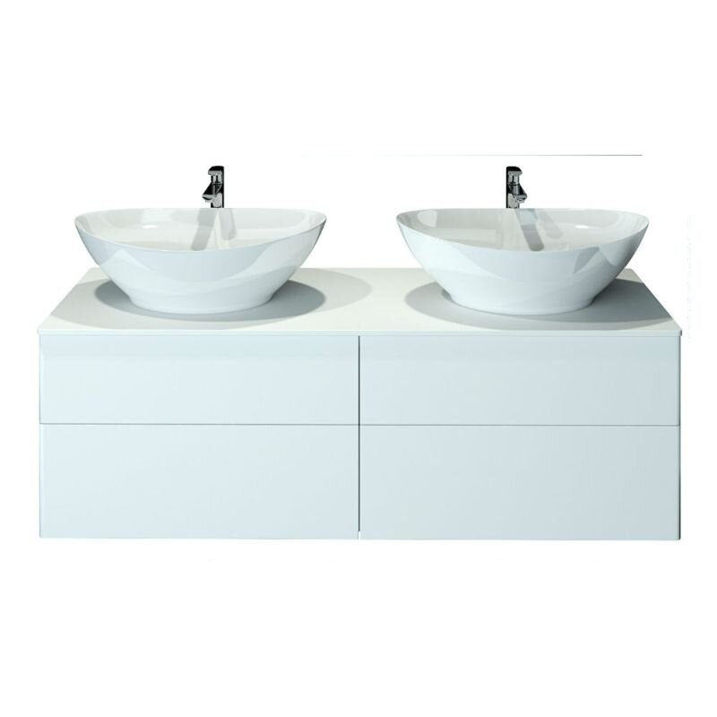 Изображение товара Подвесная тумба с двумя раковинами и искусственным камнем Orange Otto