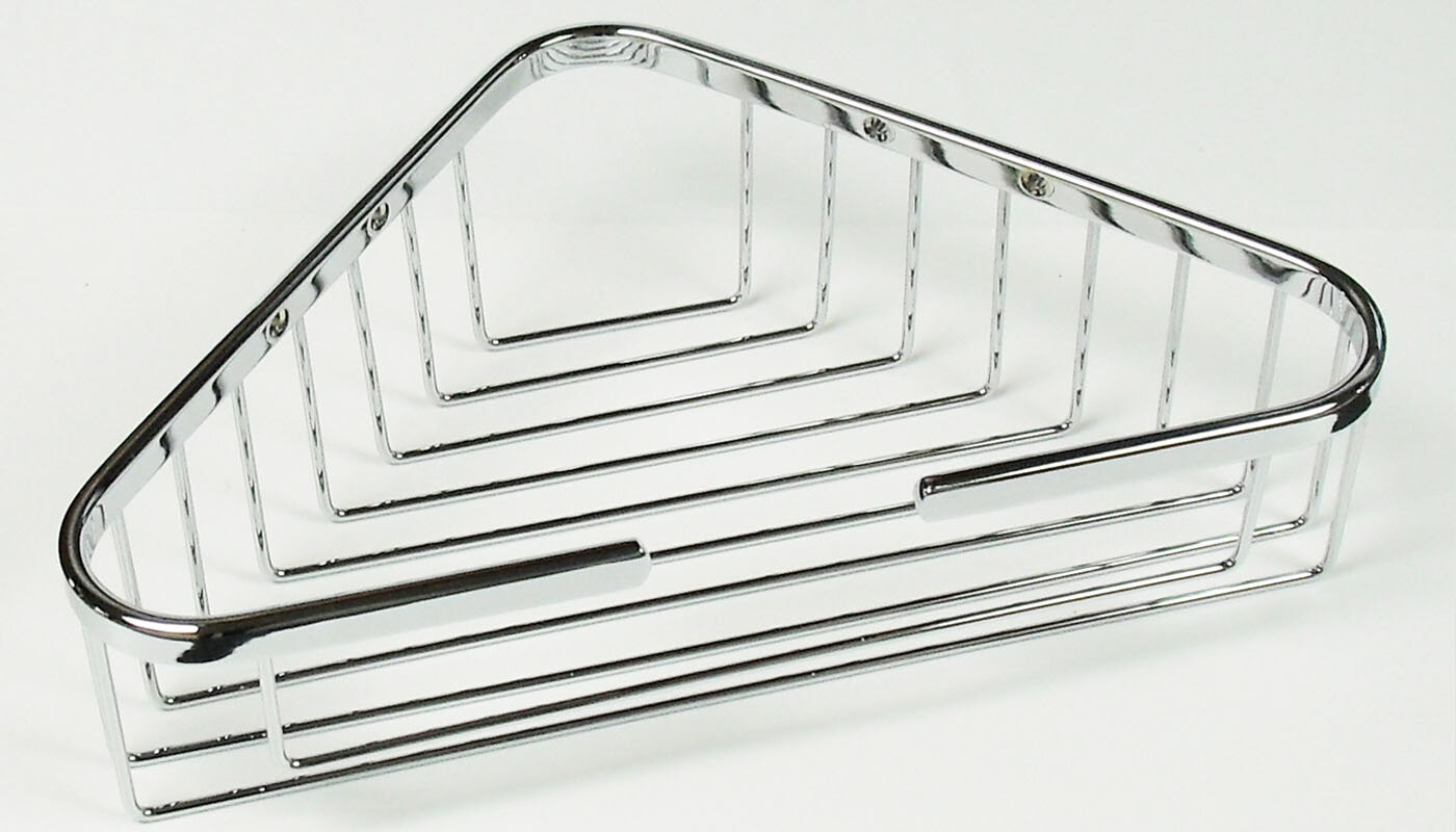 Изображение товара Полка для ванной Nofer Niza 09053.B треугольная нерж. сталь глянец Испания