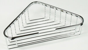 Изображение товара Полка для ванной Nofer Niza 09053.B треугольная нерж. сталь глянец Испания