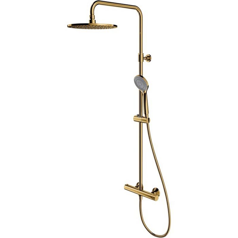 Изображение товара Душевая система Omnires с термостатом, золото, модель Y1244LUXLGL
