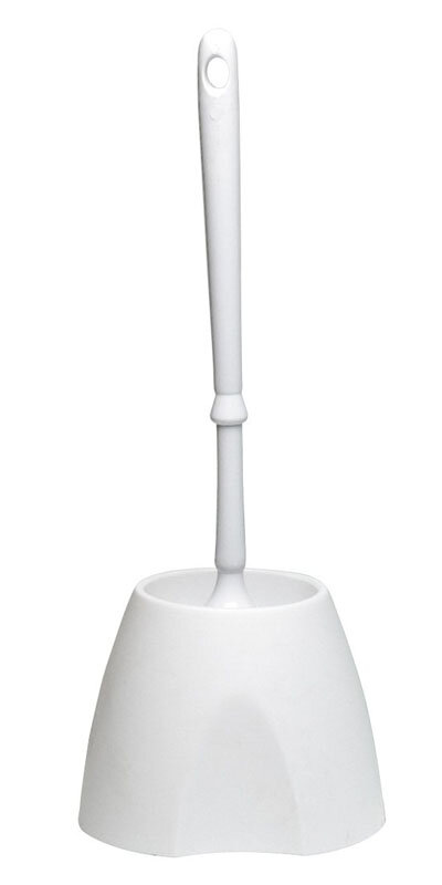 Изображение товара Ершик туалетный Nofer Classic 09107.W пластиковый белый напольный