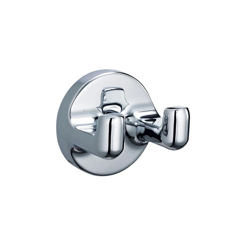 Изображение товара Крючок для ванной двойной Nofer Hotel 16419.B глянцевая поверхность