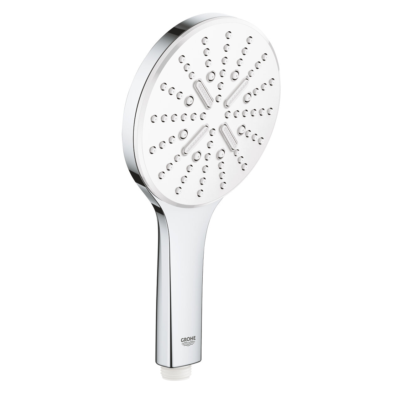 Изображение товара Ручной душ Grohe Rainshower SmartActive 130, 26544LS0, белая луна Изображение товара Ручной душ Grohe Rainshower SmartActive 130, 26544LS0, белая луна