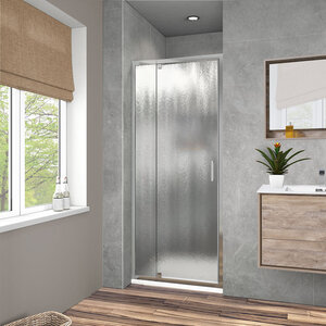 Изображение товара Душевая дверь Vincea Intra VDP-1I9010CH, 90/100 см, распашная, стекло шиншилла, хром