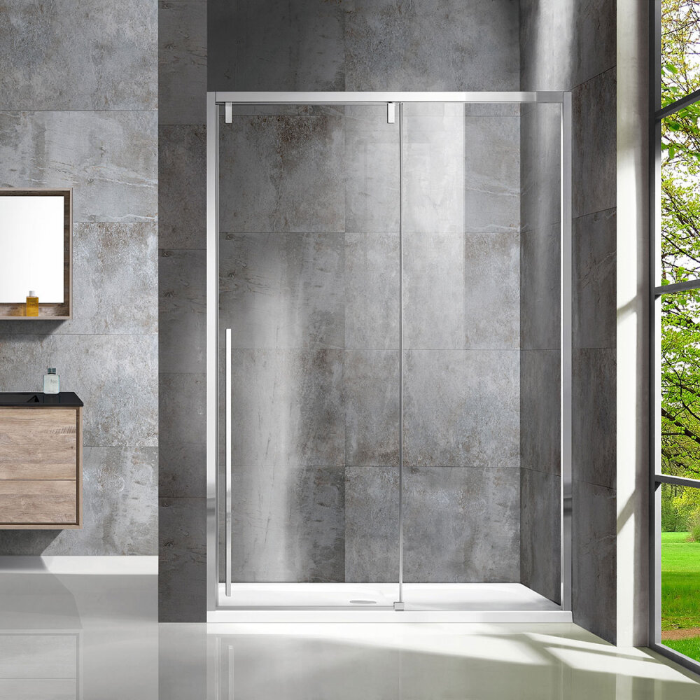 Изображение товара Душевая дверь Vincea Lugano VDS-1L120CL-1, раздвижная, 120 см, стекло прозрачное, хром