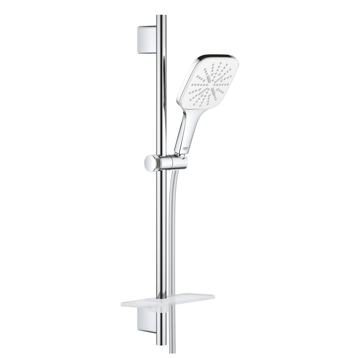 Изображение товара Душевой гарнитур Grohe Rainshower SmartActive 130 Cube 3 режима белая луна