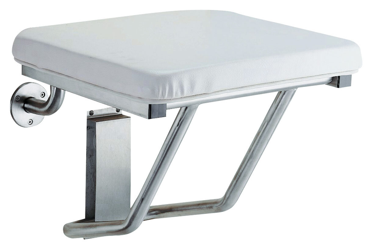 Изображение товара Мягкое сиденье для душа Nofer 15066.S из нержавеющей стали Испания