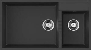 Изображение товара Мойка кухонная Omoikiri Tedori 85-2-U-BL 4993940, черный