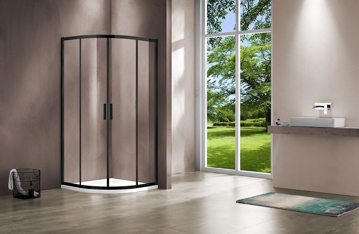 Изображение товара Душевой уголок Vincea Garda VSQ-1G900CLB 90 x 90 см черный
