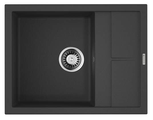 Изображение товара Мойка кухонная из искусственного гранита Omoikiri Sumi 65-BL черная врезная