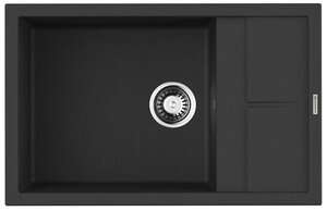 Изображение товара Кухонная мойка Omoikiri Sumi 78-LB-BL искусственный гранит черная врезная