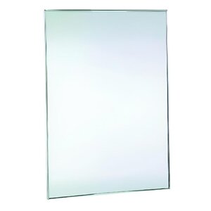 Изображение товара Зеркало антивандальное Nofer 08050.B 60х45 см, с рамкой из нержавеющей стали глянцевой