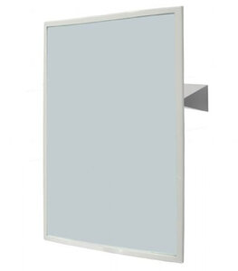 Изображение товара Зеркало антивандальное Nofer 08024.S, 60 х 80  см, с регулировкой угла наклона, с рамой из матовой нержавеющей стали