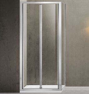 Изображение товара Душевой уголок Vincea Garda VSR-1G8090CL, 90 x 80 см, прямоугольный, дверь складная, стекло прозрачное, хром
