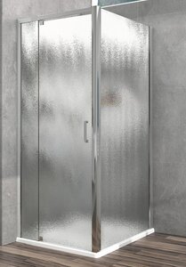 Изображение товара Душевой уголок Vincea Intra VSR-1I901080CH, 90/100 x 80 см, прямоугольный, дверь распашная, стекло шиншилла, хром