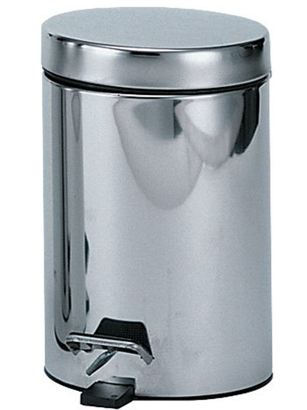 Изображение товара Корзина для мусора Nofer глянцевая поверхность, с педалью, 3 л, 09100.03.B Изображение товара Корзина для мусора Nofer глянцевая поверхность, с педалью, 3 л, 09100.03.B