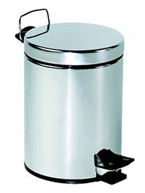 Изображение товара Корзина для мусора Nofer глянцевая с педалью 5 л Испания