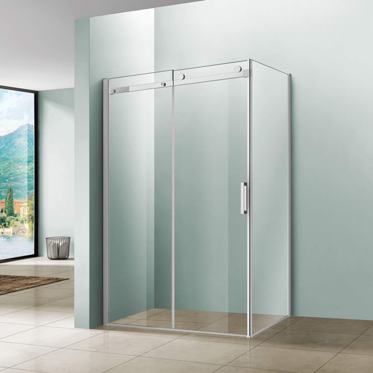 Изображение товара Душевой уголок Vincea Como VSR-1C1012CL, 120 x 100 см, прямоугольный, дверь раздвижная, стекло прозрачное, хром Изображение товара Душевой уголок Vincea Como VSR-1C1012CL, 120 x 100 см, прямоугольный, дверь раздвижная, стекло прозрачное, хром