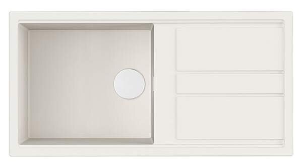Изображение товара Мойка кухонная Omoikiri Kitagawa 100-WH из ARTCERAMIC, белая, глубина 20 см