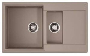 Изображение товара Мойка кухонная Omoikiri Daisen 86-2-SA 4993478, бежевый Изображение товара Мойка кухонная Omoikiri Daisen 86-2-SA 4993478, бежевый